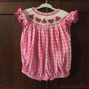 Smocked Watermelon Bubble